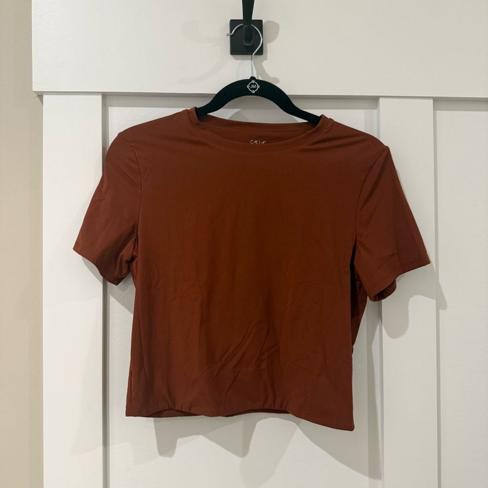 Calia Cropped Athletic Short Sleeve Tee